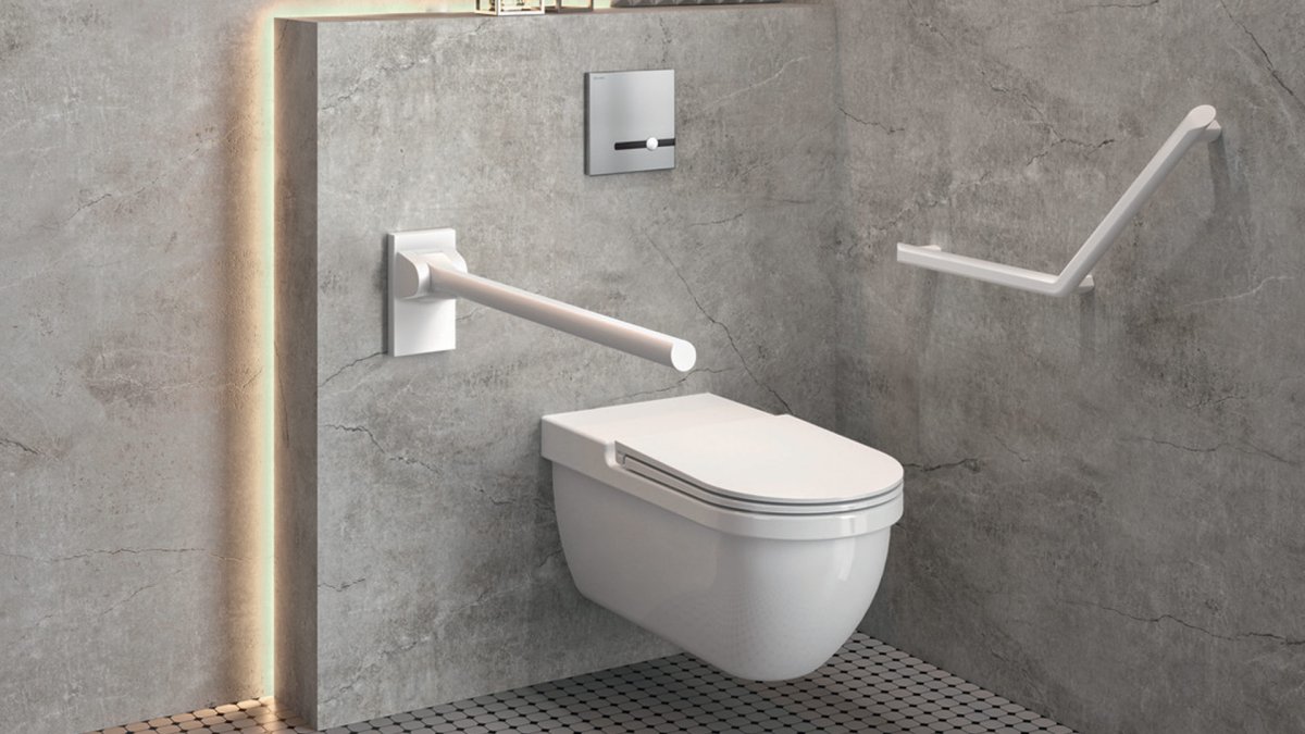 Delabie presenta la nuova barra di sostegno di design Be-Line®